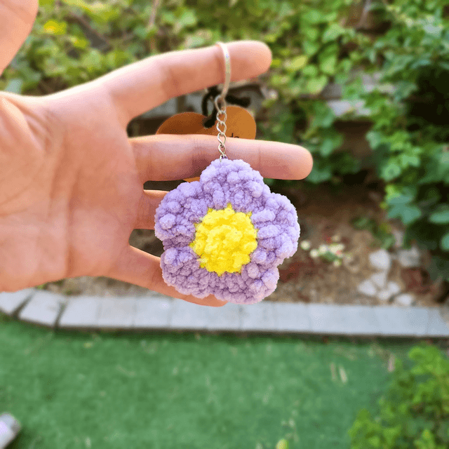 Porte clé fleur